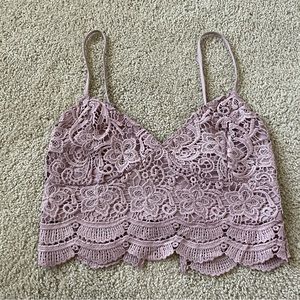Blush lace bralette